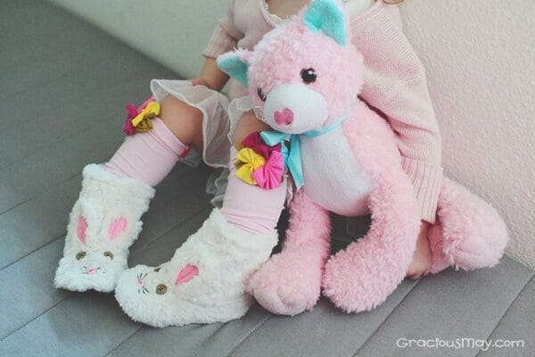White Bunny Boots (Suede Sole) - Image 3
