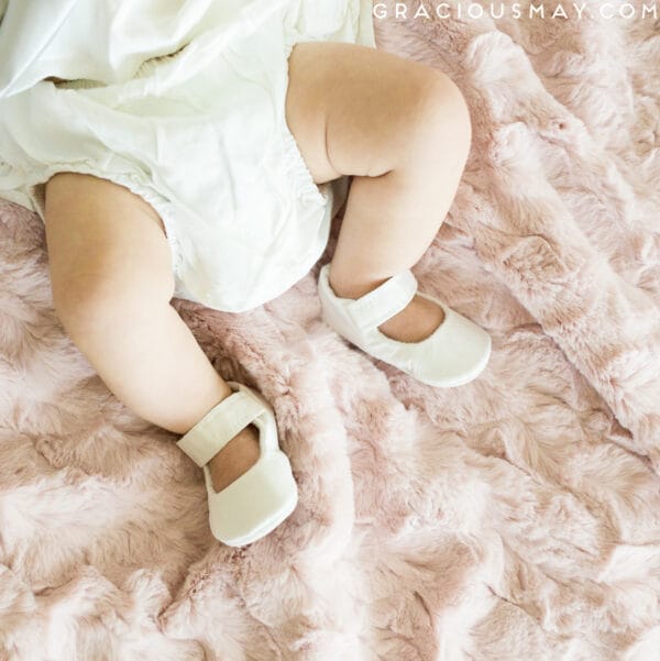 Soft Sole Simple Silk Mary Janes (White) - Image 4