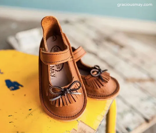 American Made in USA Leather Girls Shoes