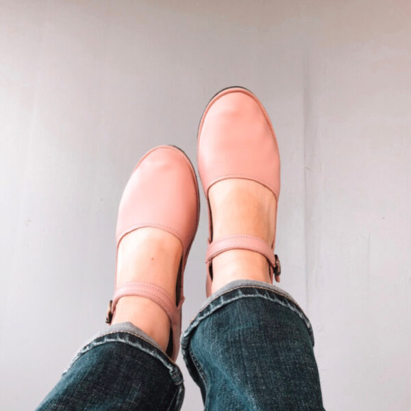 Comfortable Ladies Shoes Blush Leaher Mama Jane American Made