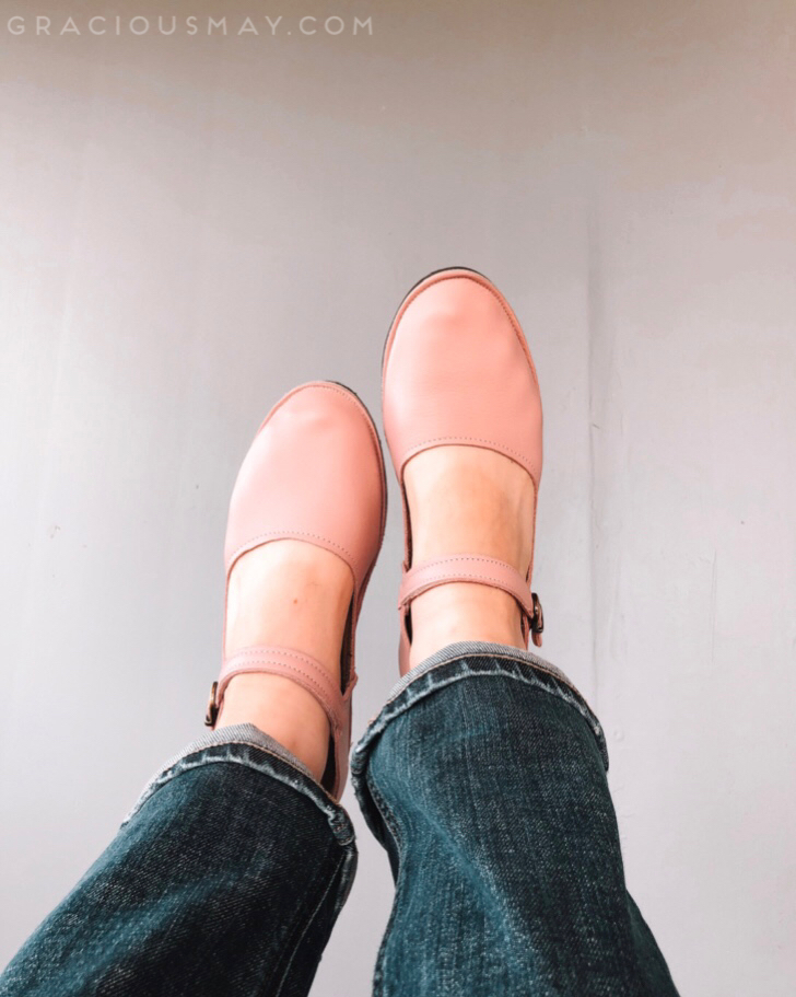 Comfortable Ladies Shoes Blush Leaher Mama Jane American Made