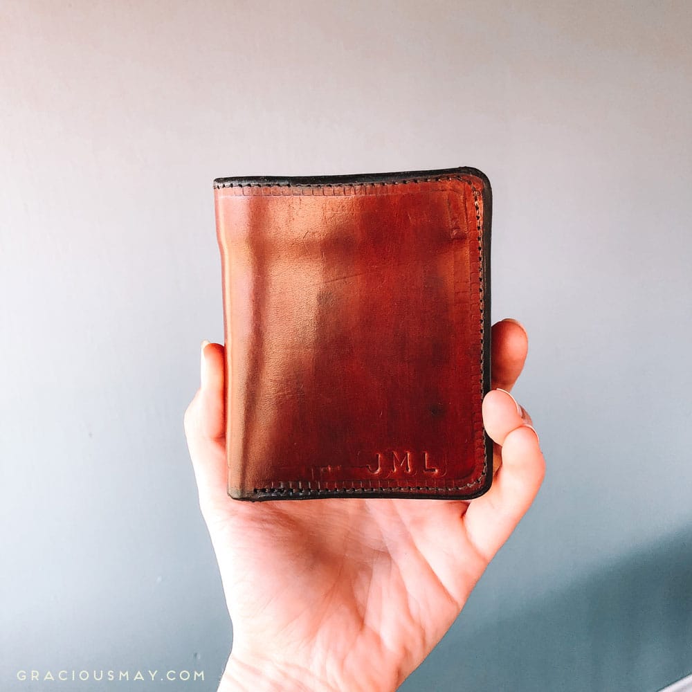 Made in the USA Leather Wallet for Men with Customization
